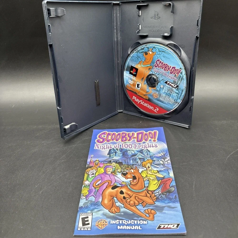 Scooby-Doo!‎ Night of 100 Frights (Sony PlayStation 2, 2002) CIB Good Condition